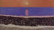 Felix Vallotton Sunset,Villerville oil painting picture wholesale